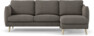 Madison Lux - 2-sits soffa med schäslong höger - Brun