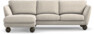 Madison Lux - 2-sits soffa med schäslong vänster - Beige