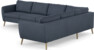 County - Hörnsoffa, 3+2-sits - Blå