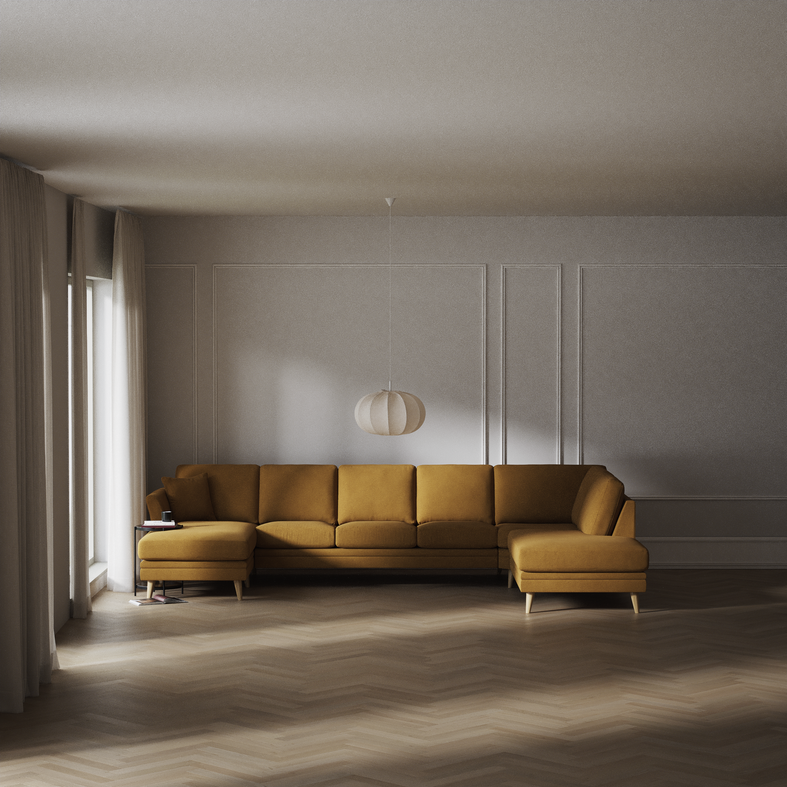 Eden - 3-sits soffa med schäslong vänster och divan höger - inspiration