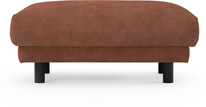 Cherrie - Fotpall 100, fast klädsel - Orange