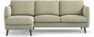 Madison Lux - 2-sits soffa med schäslong vänster - Grön