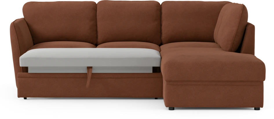 Öland - Bäddsoffa med divan höger - Orange
