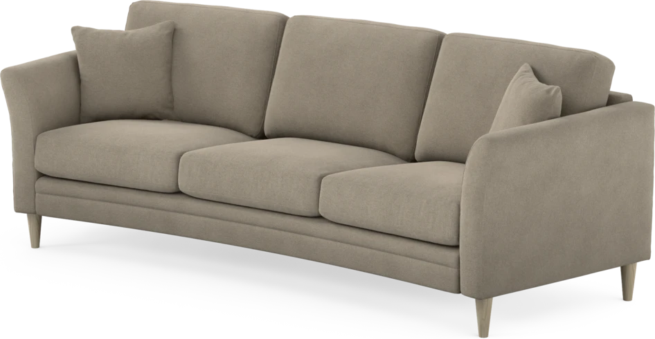 Eden - 3-sits soffa svängd - Beige