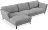 Madison Lux - 3-sits soffa med schäslong vänster - Vit
