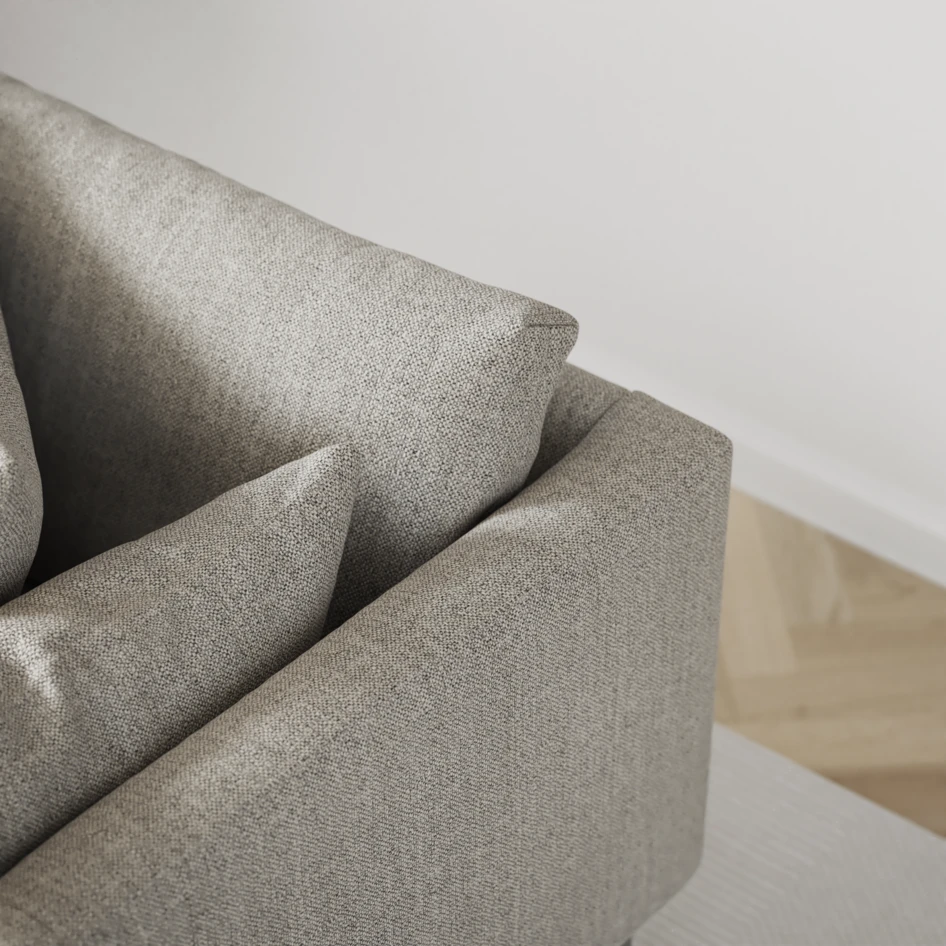Harper - 3-sits soffa, hel dyna - Vit