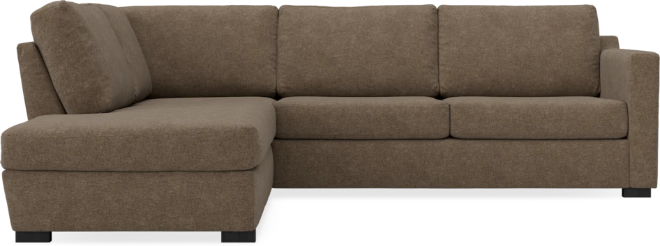 Friday - 2,5-sits soffa med divan vänster - Brun