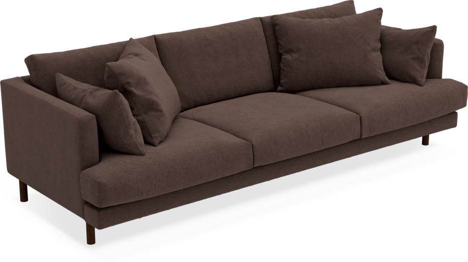Harper - 4-sits soffa - Brun