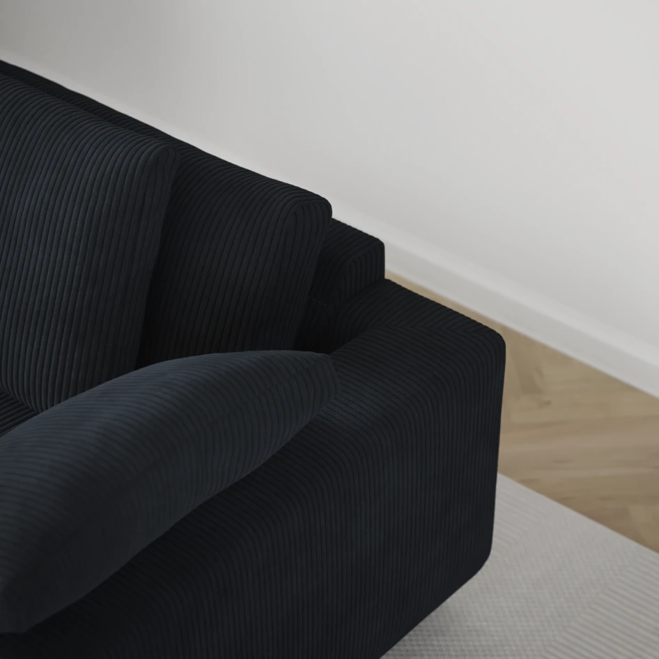 Amie - 4-sits soffa - Blå
