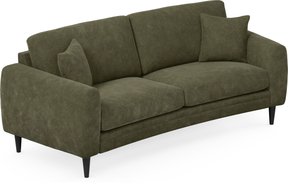 Eden - 2,5-sits soffa svängd - Grön