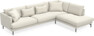 Harper - 3-sits soffa med divan höger - Vit
