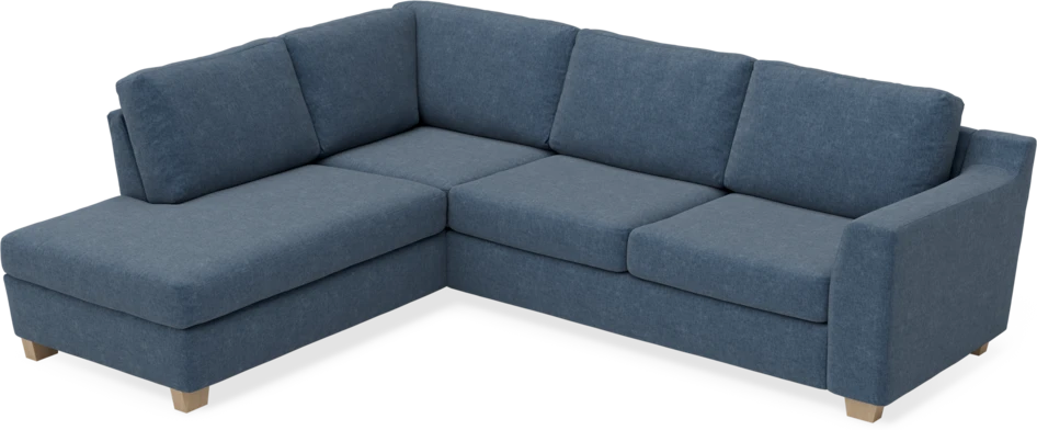 Friday - 2,5-sits soffa med divan vänster - Blå