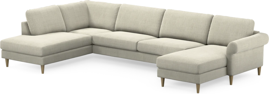 Bridge - 3-sits soffa med divan vänster och schäslong höger - Beige
