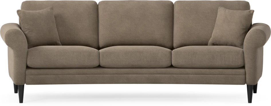Eden - 3-sits soffa svängd - Brun