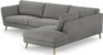 Madison Lux - 3-sits soffa med divan höger - Grå