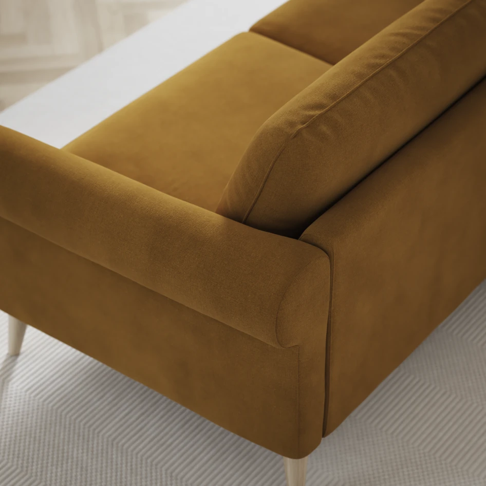 Bridge - 3-sits soffa - Gul
