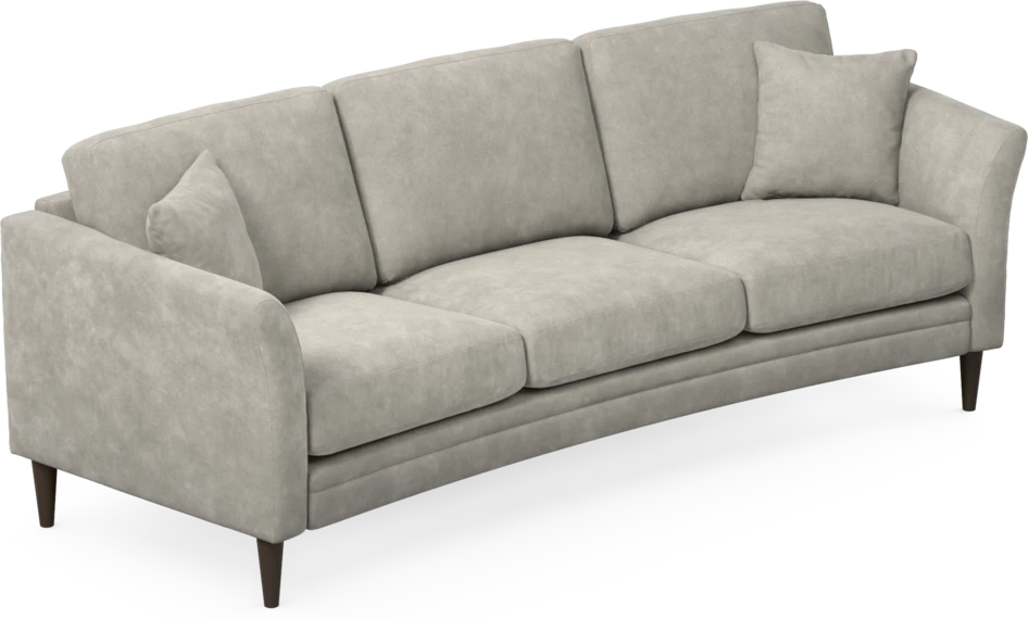 Eden - 3-sits soffa svängd - Grå