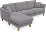Eden - 2,5-sits soffa med schäslong - Grå