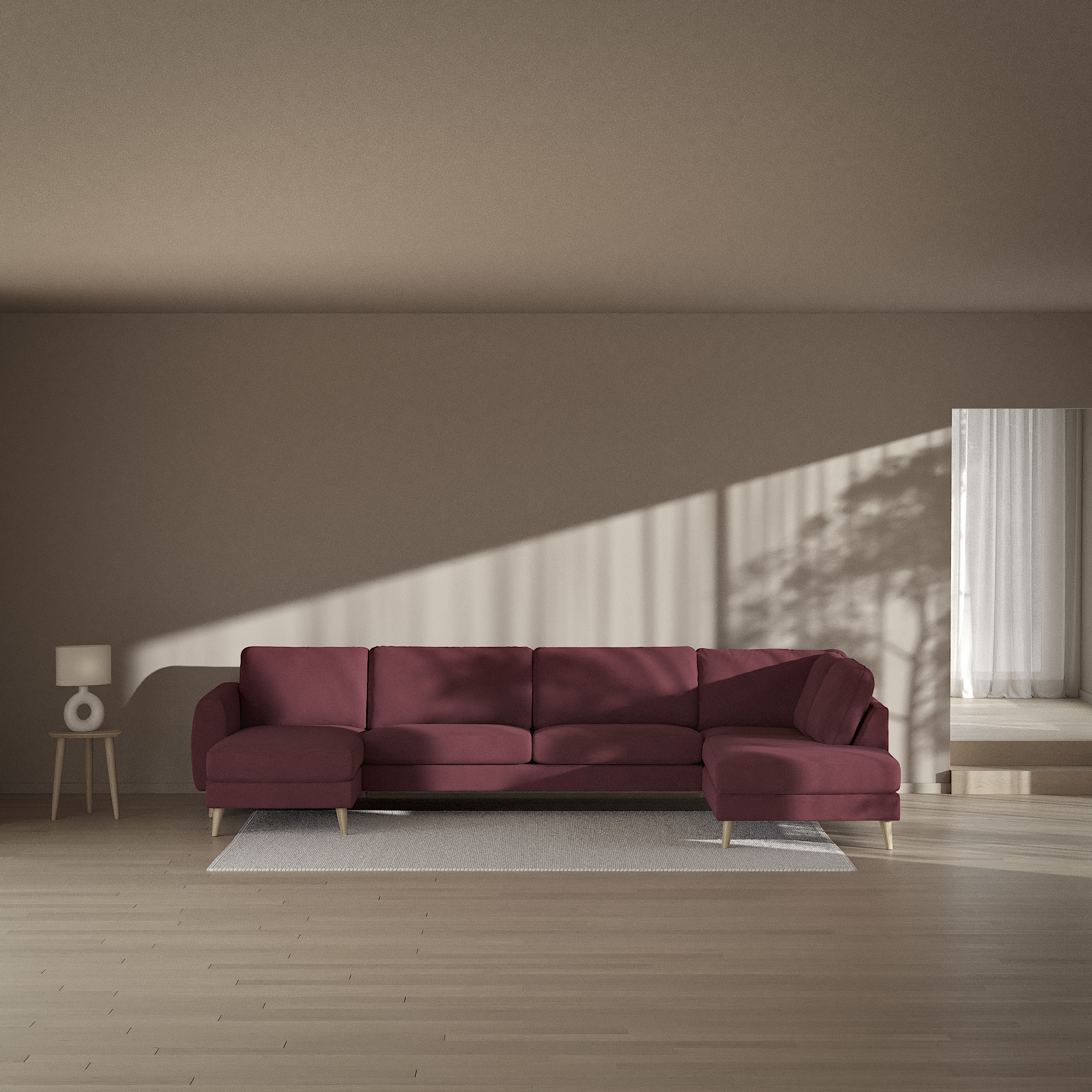 Bridge - 3-sits soffa med schäslong vänster och divan höger - inspiration