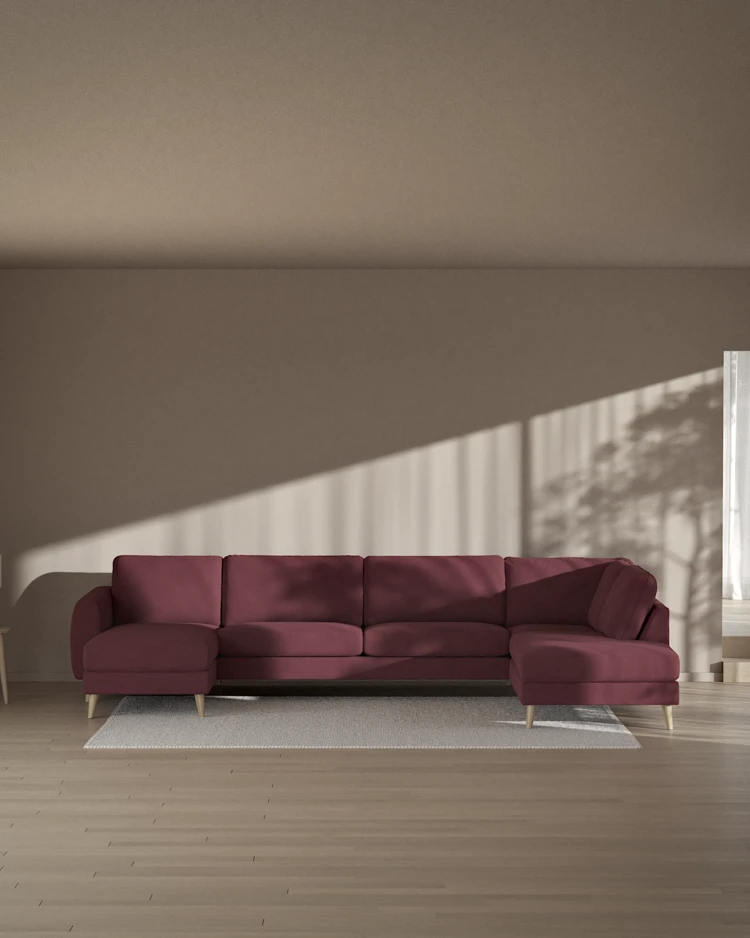 Bridge - 3-sits soffa med schäslong vänster och divan höger - inspiration
