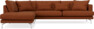 Harper - 3-sits soffa med divan vänster - Orange