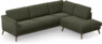 Bridge - 3-sits soffa med divan höger - Grön