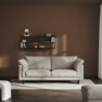 Cherrie - 2,5-sits soffa, fast klädsel - Beige