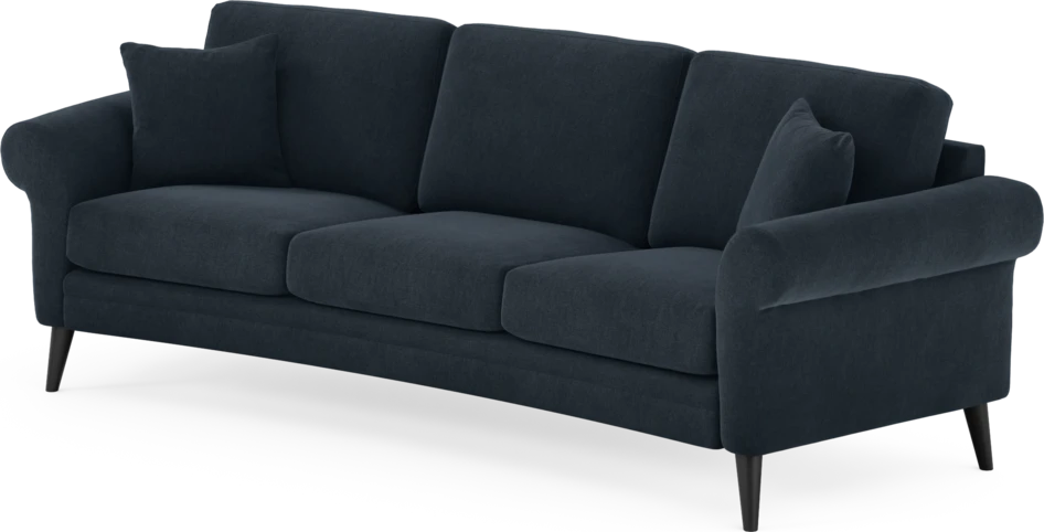 Eden - 3-sits soffa svängd - Blå