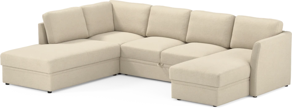 Öland - Bäddsoffa med divan vänster och schäslong höger - Beige