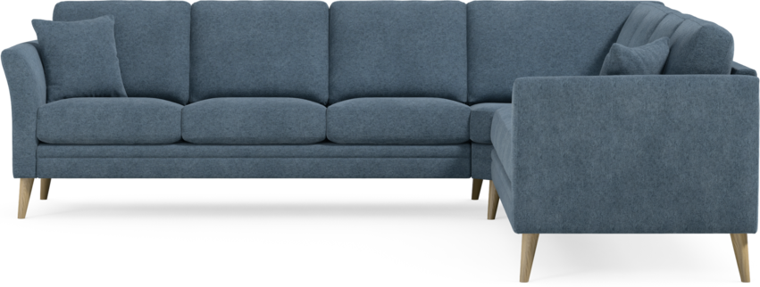 Eden - Hörnsoffa, 3+3-sits - Blå