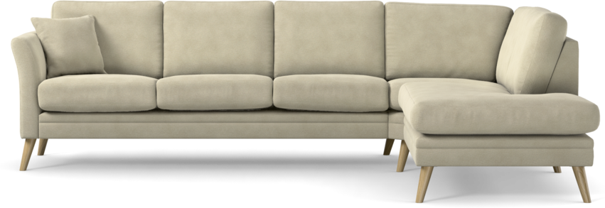 Eden - 3-sits soffa med divan - Beige