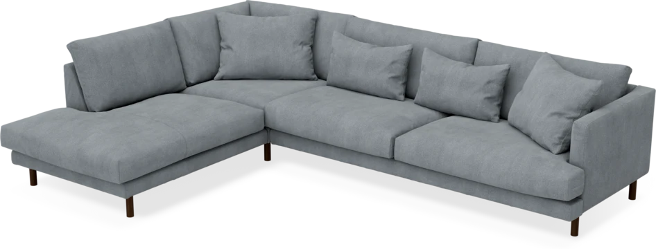 Harper - 3-sits soffa med divan vänster - Grå