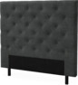 Delux Pikerad - Sänggavel, 90-210 cm - Grå