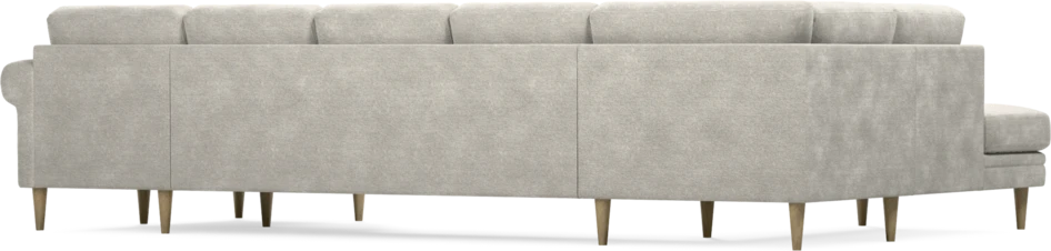 Eden - 3-sits soffa med divan vänster och schäslong höger - Grå