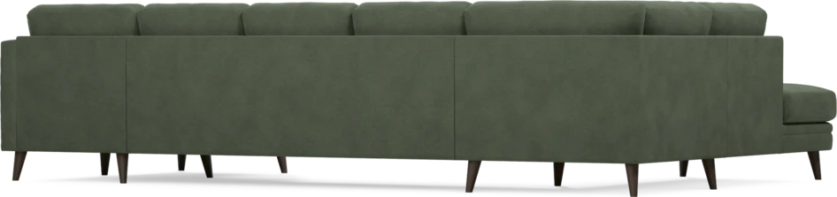 Eden - 3-sits soffa med divan vänster och schäslong höger - Grön