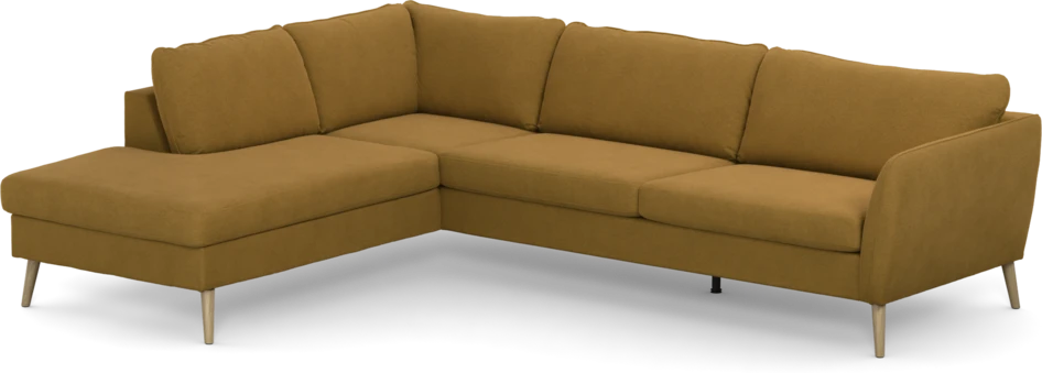 County - 2,5-sits soffa med divan vänster - Gul