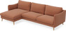 Madison - 3-sits soffa med schäslong vänster - Orange