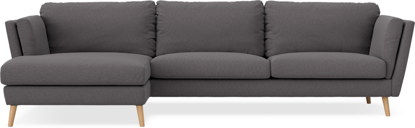 Madison - 3-sits soffa med schäslong vänster - Grå