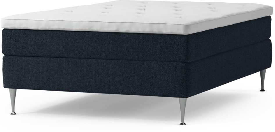 Delux Sense - Kontinentalsäng, enkelsäng 140 cm med bäddmadrass och sängben