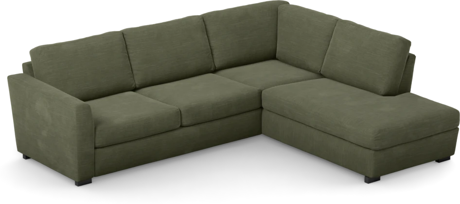 Friday - 2,5-sits soffa med divan höger - Grön