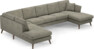 Eden - 3-sits soffa med divan vänster och schäslong höger - Grå