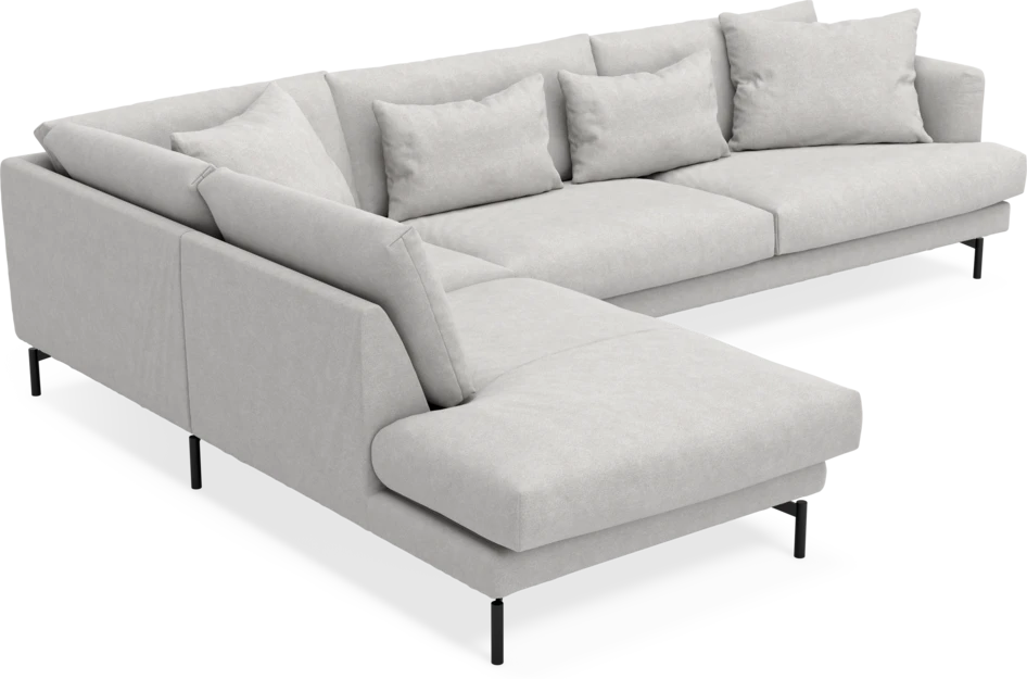 Harper - 3-sits soffa med divan vänster - Grå