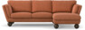 Madison - 2-sits soffa med schäslong höger - Orange
