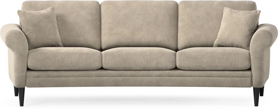 Eden - 3-sits soffa svängd - Beige