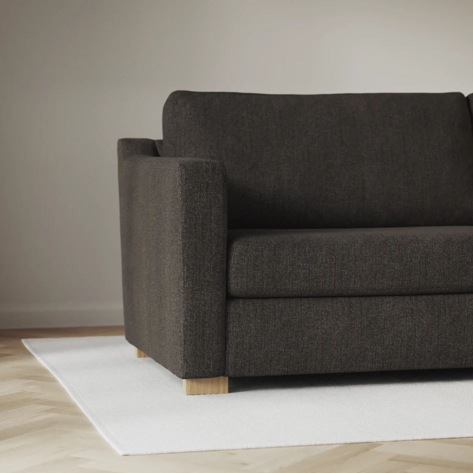 Friday - Hörnsoffa, 2+3-sits - Brun