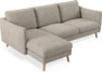 Madison Lux - 2-sits soffa med schäslong vänster - Vit