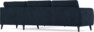 Bridge - Hörnsoffa, 2+2-sits - Blå