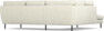 Madison Lux - 2-sits soffa med divan vänster - Vit