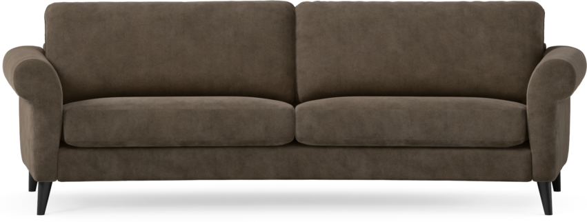 Bridge - 3-sits soffa svängd - Brun