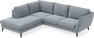 Madison - 2-sits soffa med divan vänster - Blå